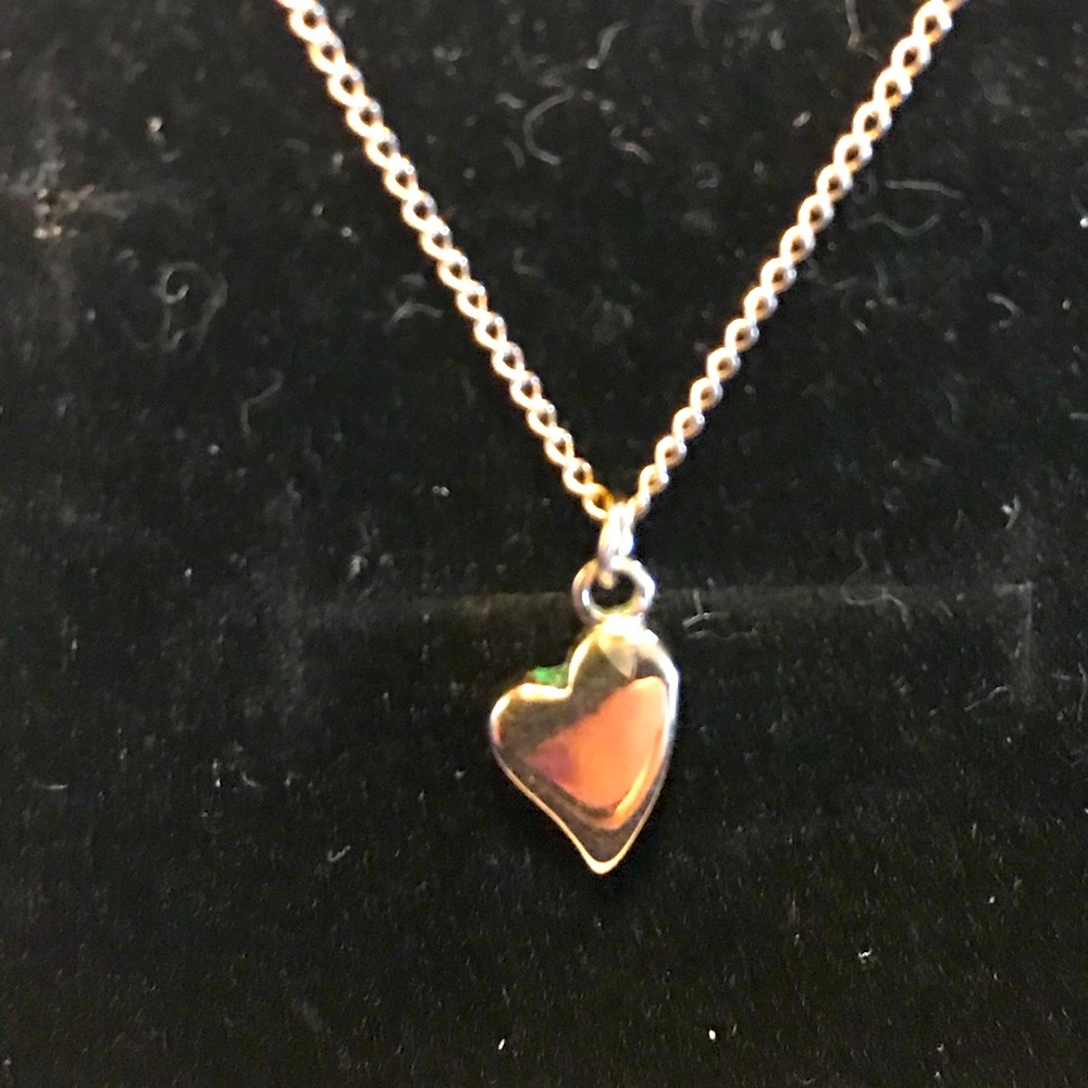 Sweet, 14k tiny heart necklace. 16” gold chain